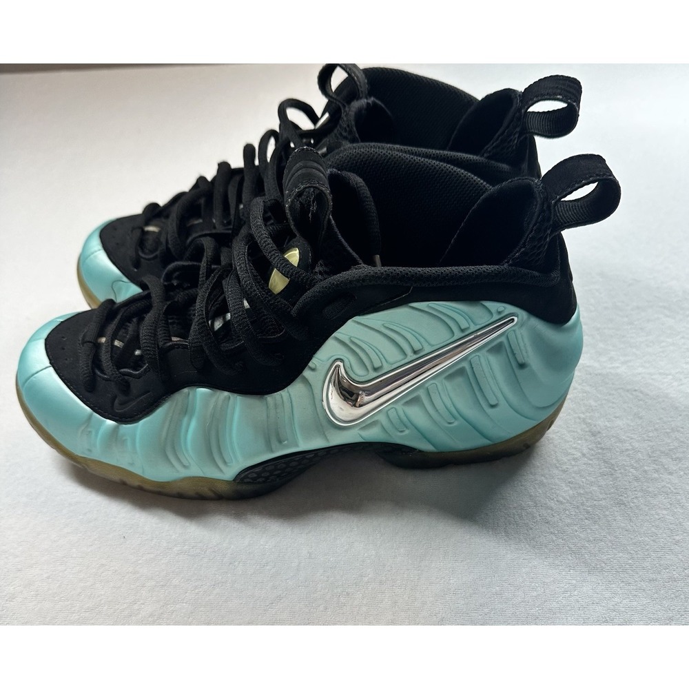 Nike Air Foamposite Pro Island Green Chrome Size 9 Mens Sneakers